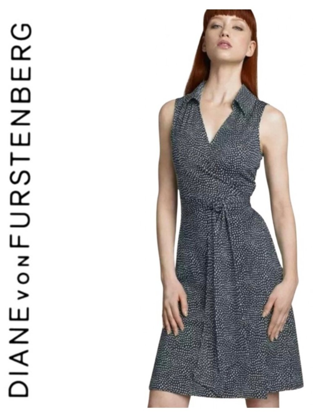 DIANE von FURSTENBERG Women's St. Jude Silk Heart Wrap Dress | Size 10
